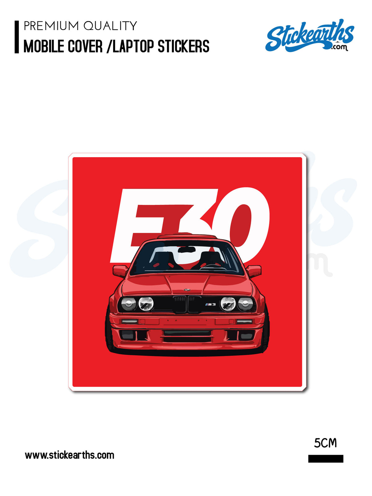 bmw e30 car sticker