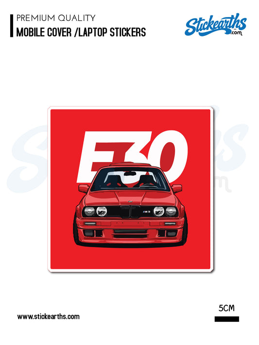 bmw e30 car sticker