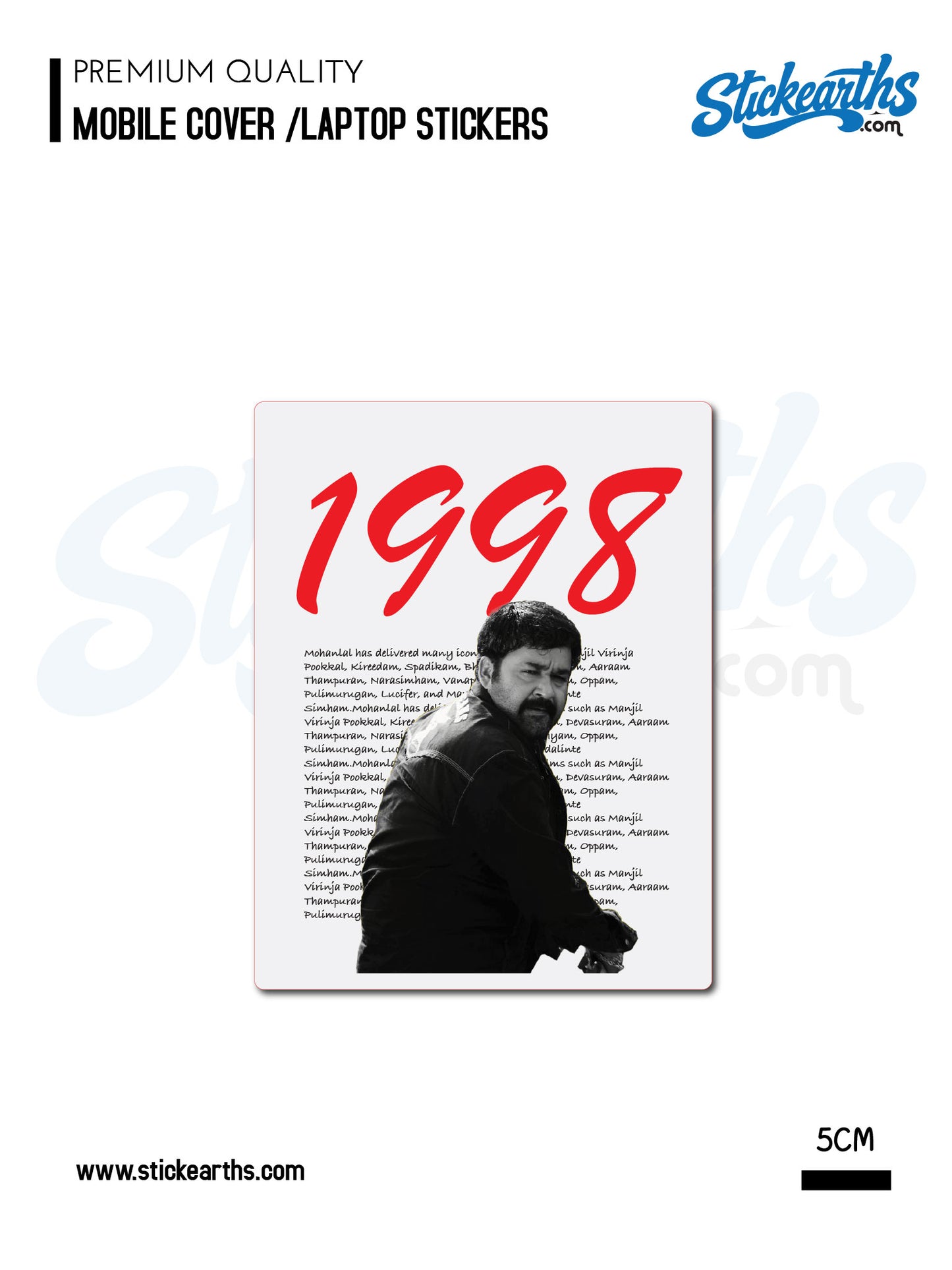1998 Mohanlal sticker